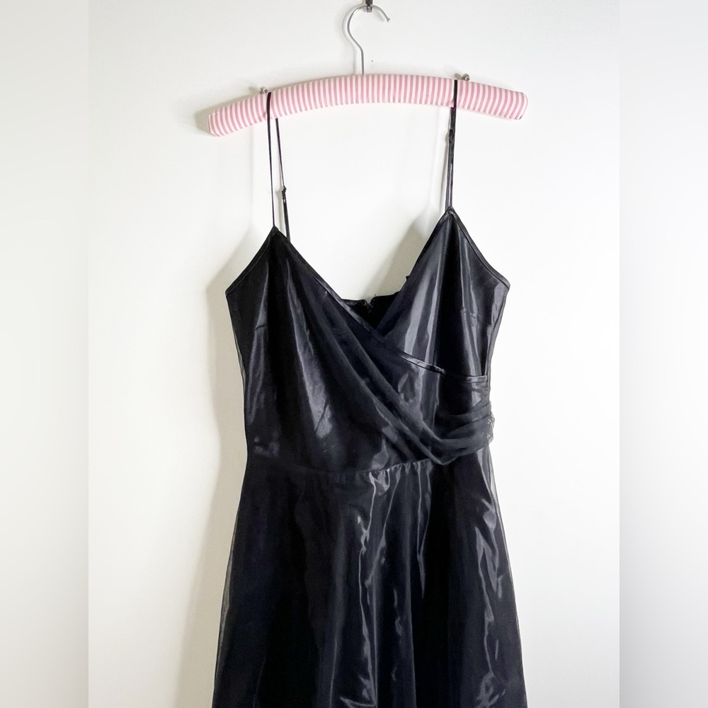 Betsey Johnson Dress vintage Y2K black applique tulle dress - Picture 5 of 16